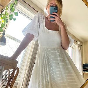 Beachy Ivory Free People Midi - Beach Elopement